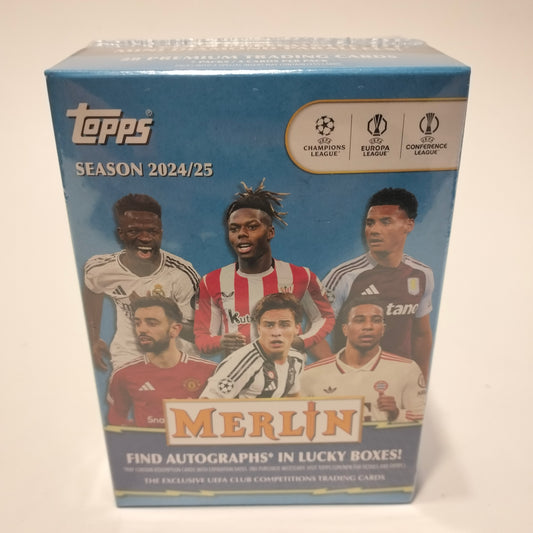 Topps Merlin 2024-25 blaster 7 packs 4 cards per pack