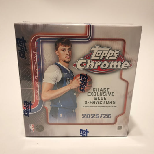 Topps Chrome NBA 2025-26 mega box 7 packs 6 cards per pack