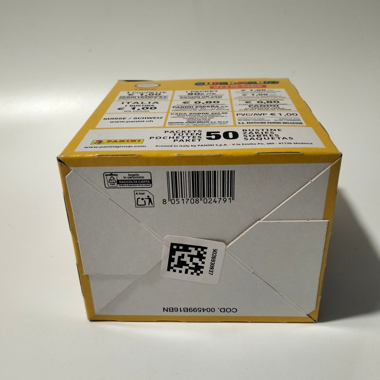 Panini Super Mario "It´s-a me, Mario!" caja 50 sobres