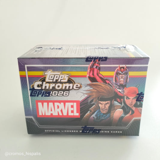 Topps Marvel Chrome 2026 value box 32 total cards