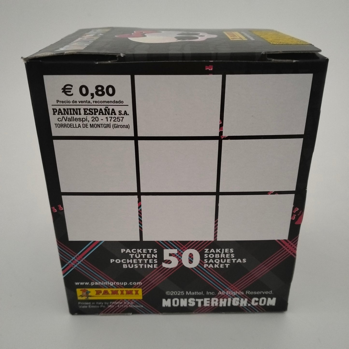 Panini Monster High caja 50 sobres