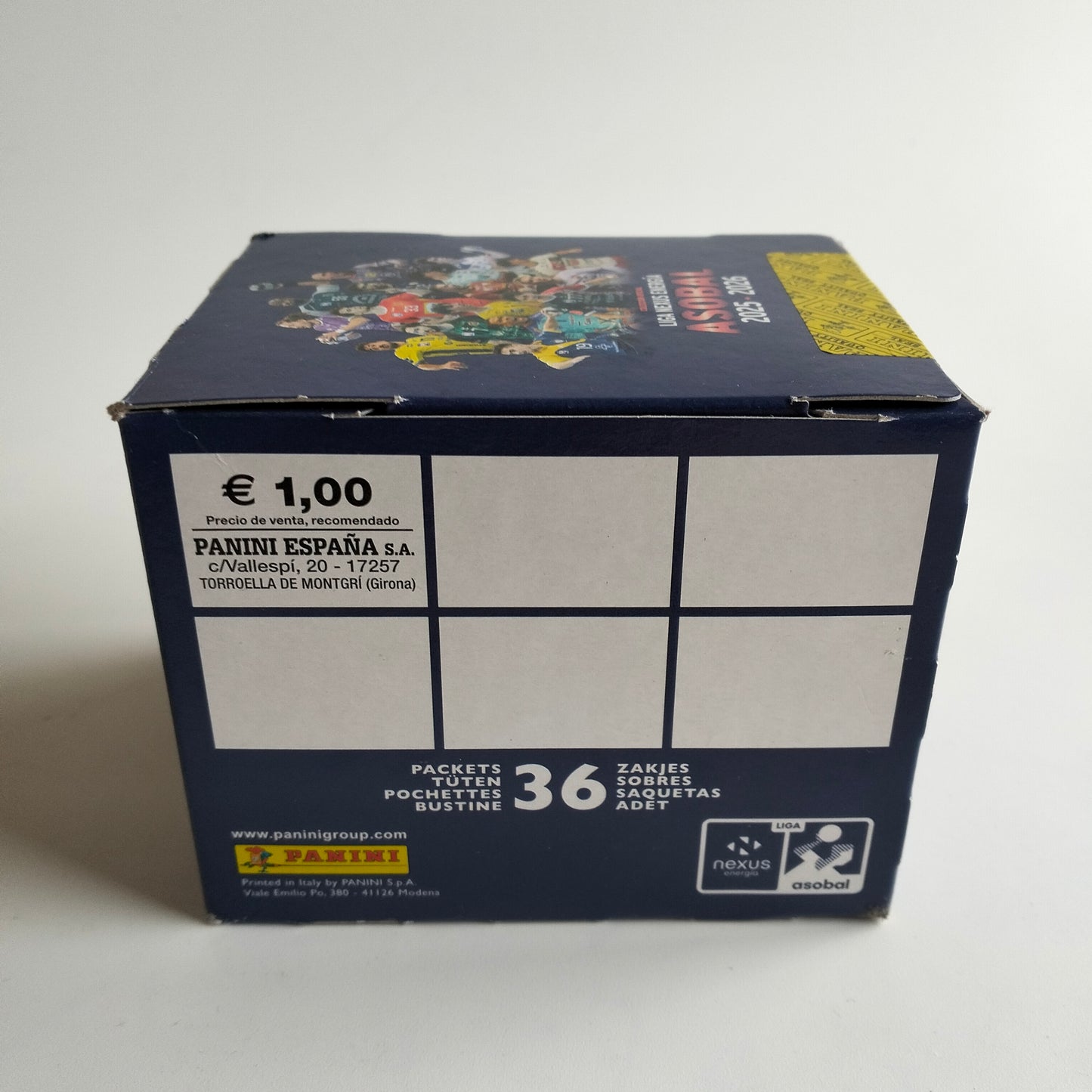 Panini Asobal Liga Nexus Energia 2025-26 caja 36 sobres