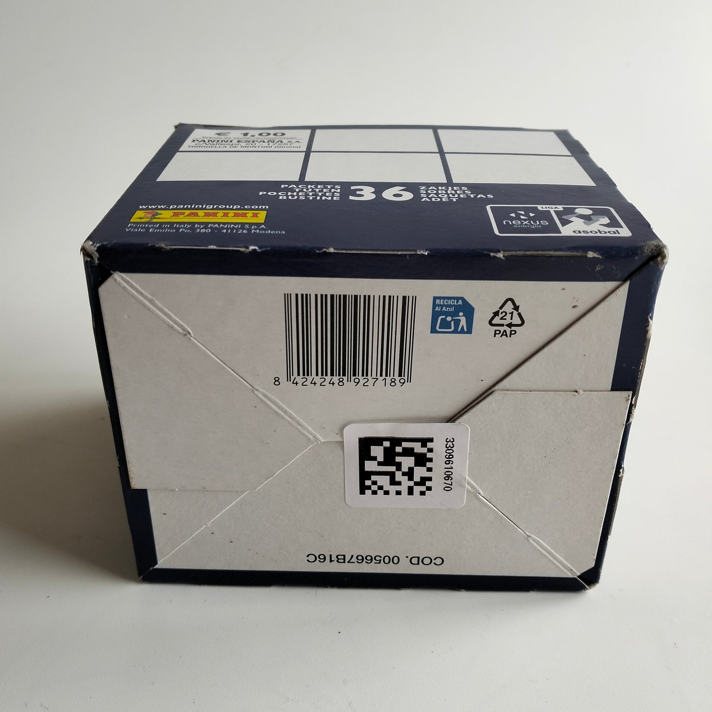 Panini Asobal Liga Nexus Energia 2025-26 caja 36 sobres