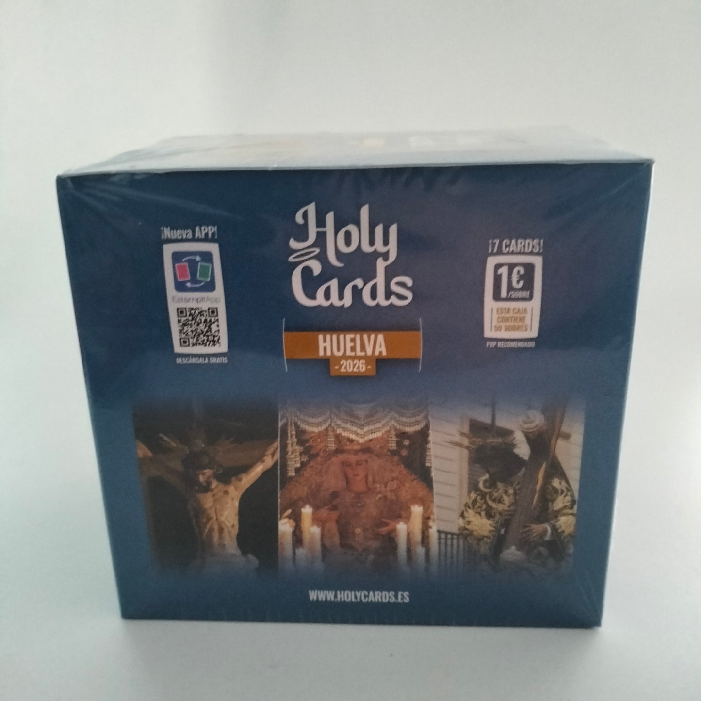 Holy Cards Semana Santa de Huelva 2026 caja 50 sobres