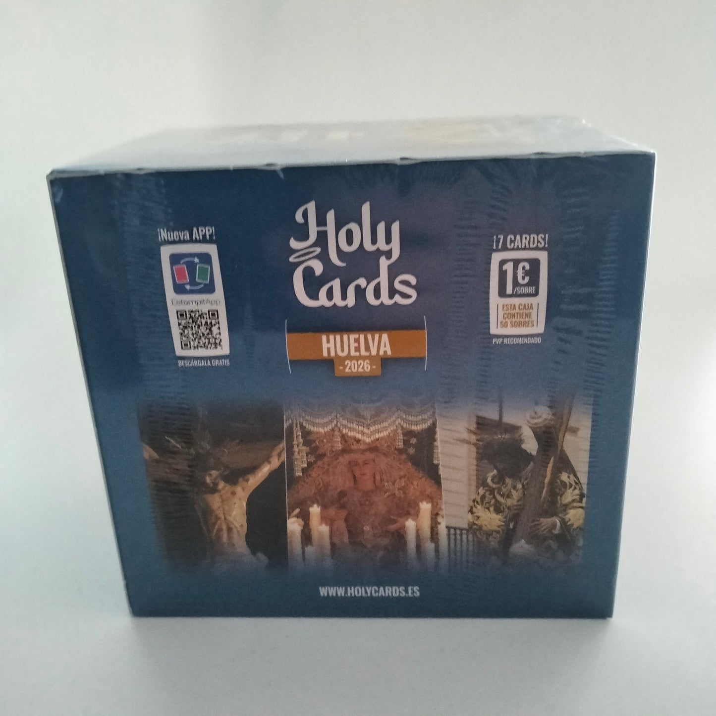 Holy Cards Semana Santa de Huelva 2026 caja 50 sobres
