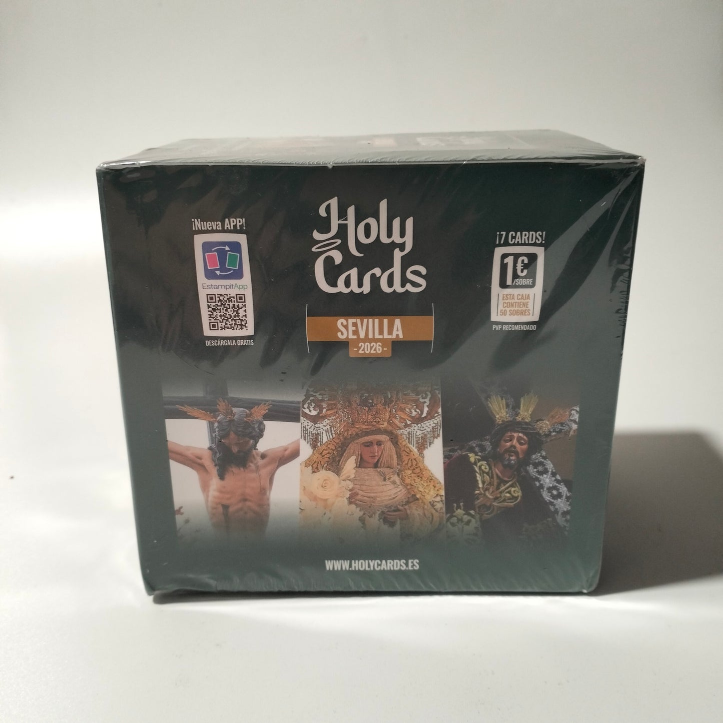 Holy Cards Semana Santa de Sevilla 2026 caja 50 sobres