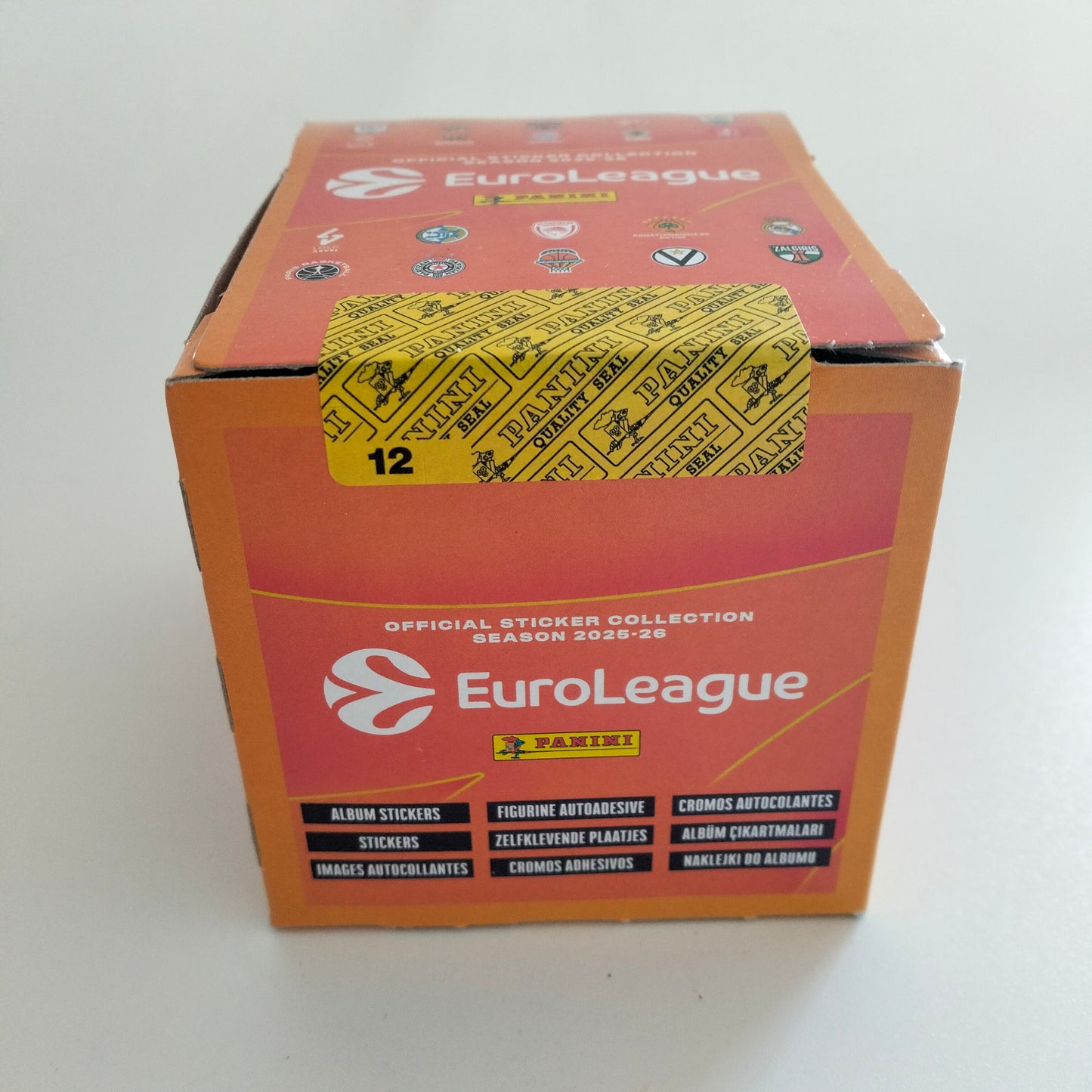 Panini Euroleague 2025-26 Official Sticker Collection caja 36 sobres