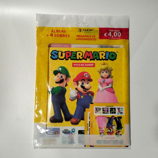 Panini Super Mario "It´s-a me, Mario!" album + 4 sobres