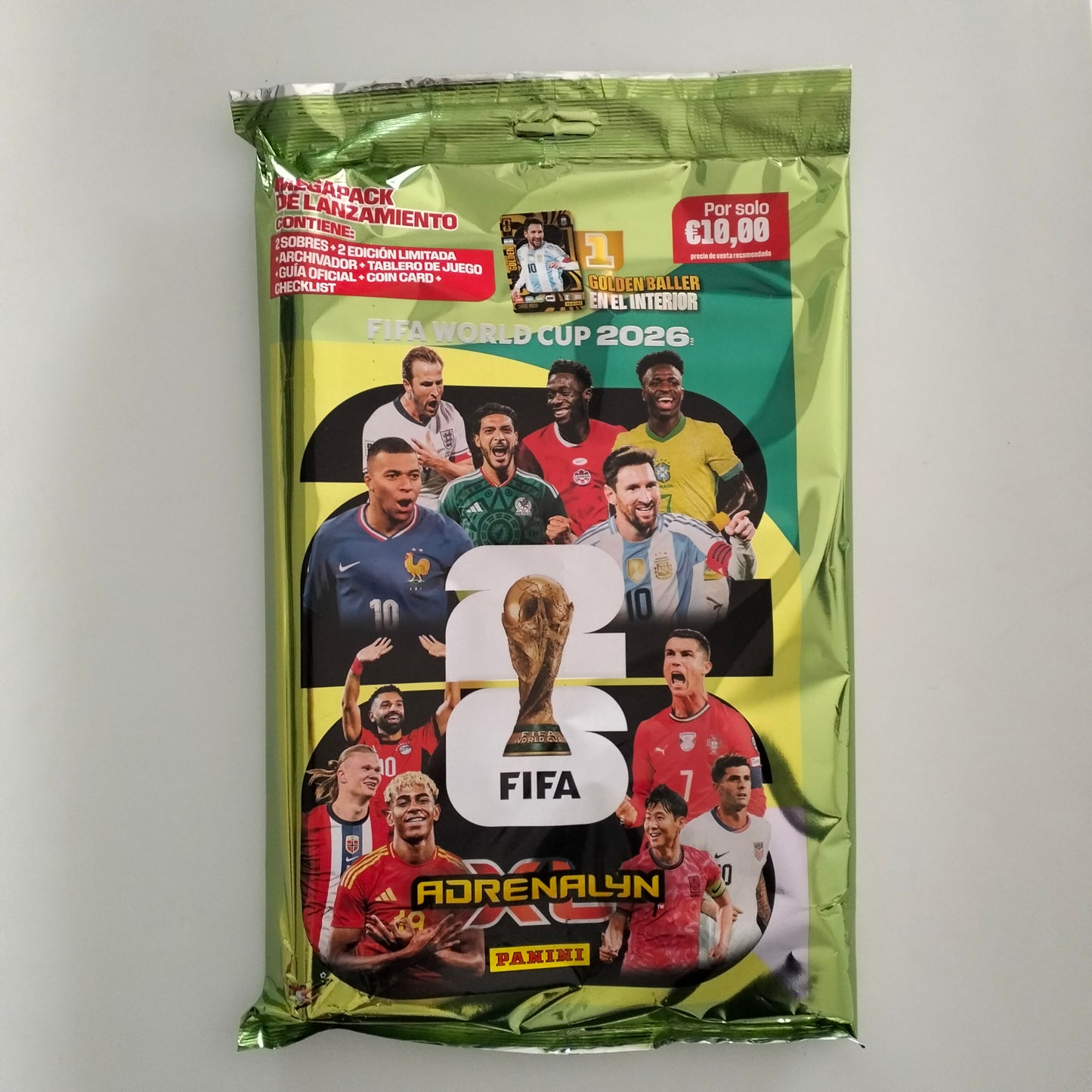 Panini Adrenalyn FIFA World Cup 2026 megapack de lanzamiento