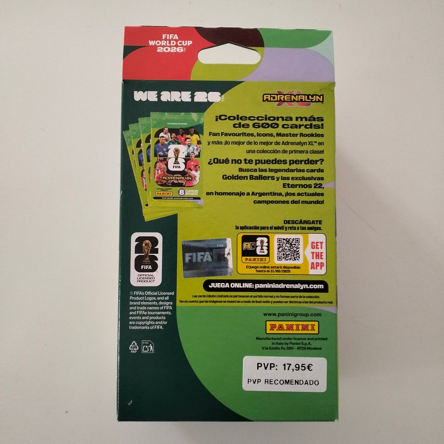 Panini Adrenalyn FIFA World Cup 2026 tin box