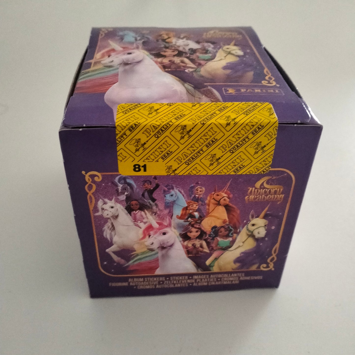Panini Academia Unicornio caja 50 sobres
