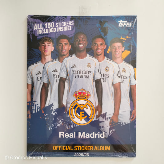 Topps Real Madrid 2025-26 Official Sticker Album ¡All stickers included inside!