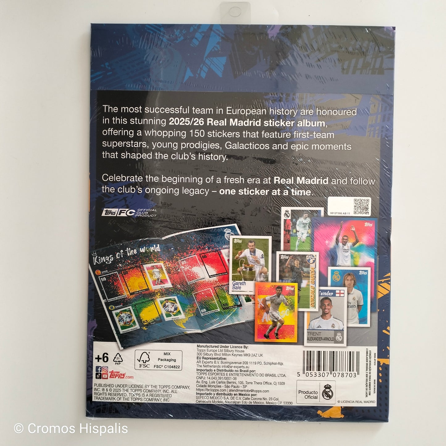 Topps Real Madrid 2025-26 Official Sticker Album ¡All stickers included inside!