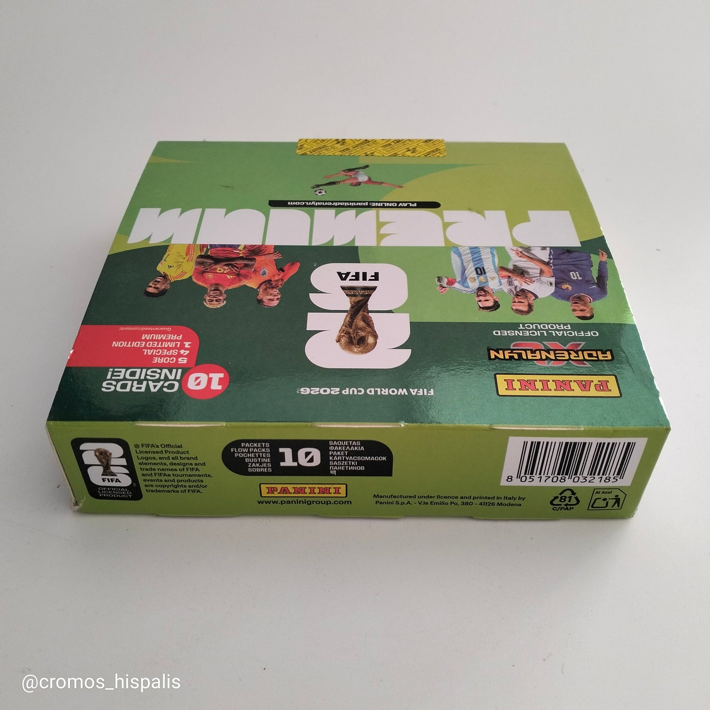 Panini Adrenalyn FIFA World Cup Premium 2026 caja 10 sobres