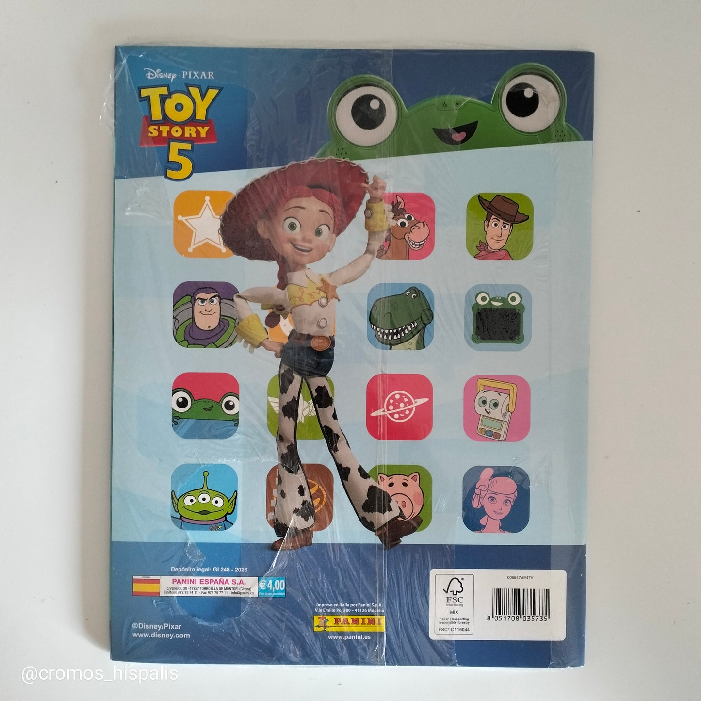 Panini Toy Story 5 album + 4 sobres