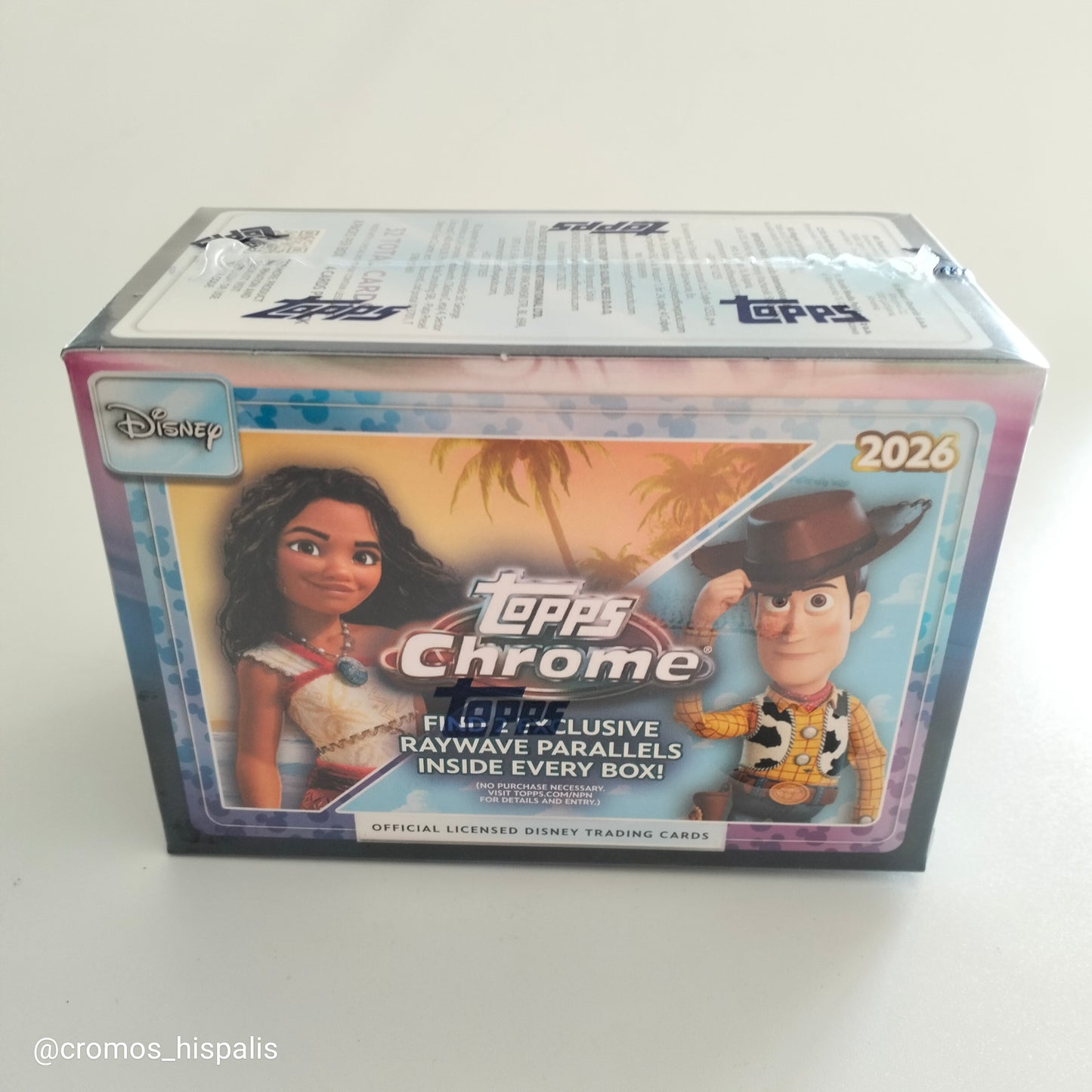 Topps Disney Chrome 2026 value box 32 total cards