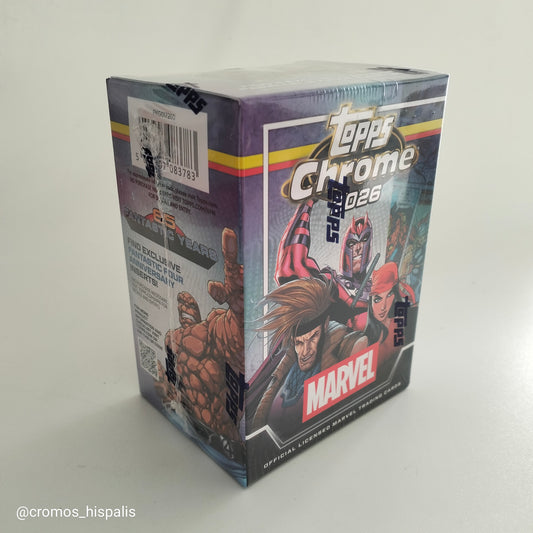 Topps Marvel Chrome 2026 value box 32 total cards