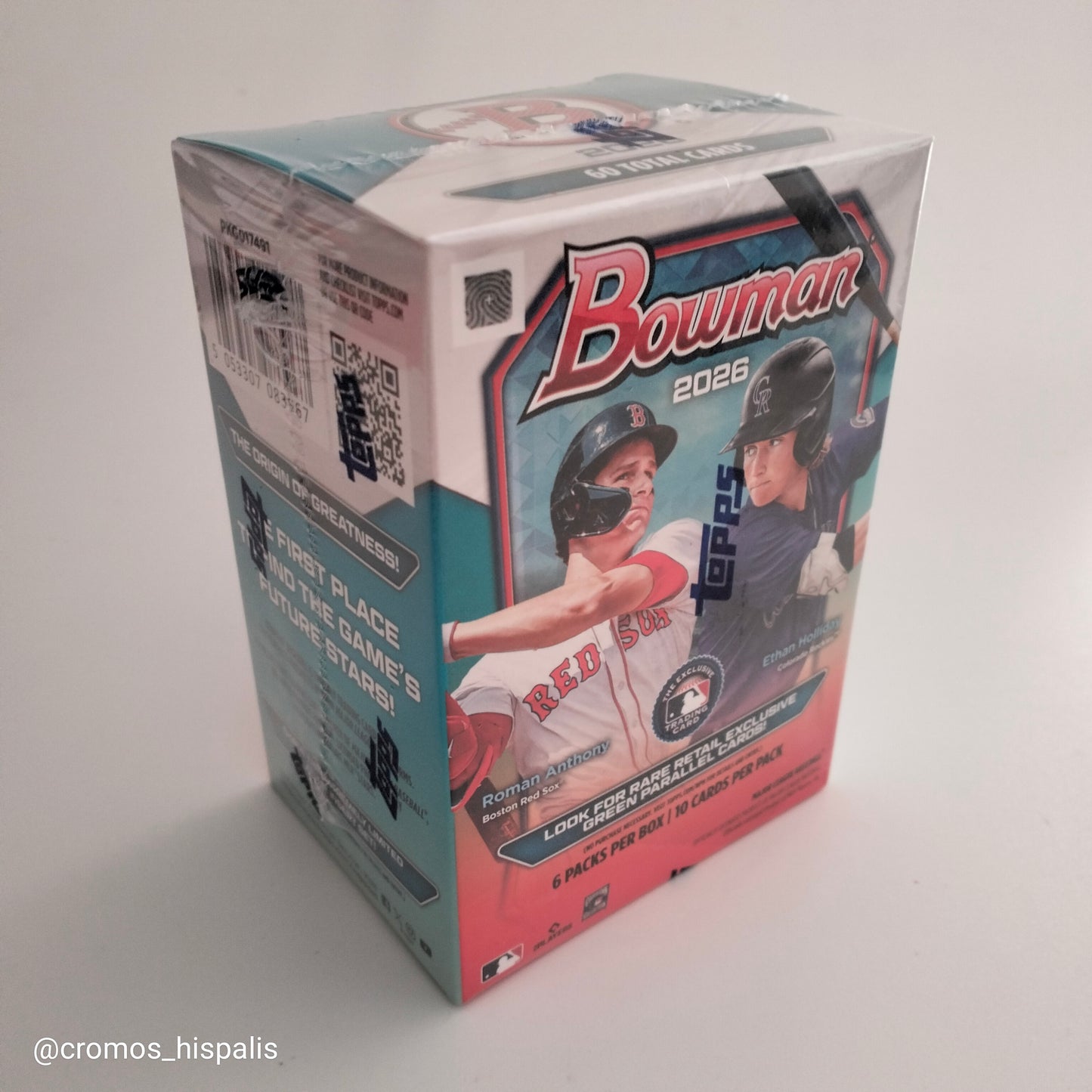 Topps MLB Bowman 2026 Value Box 60 total cards