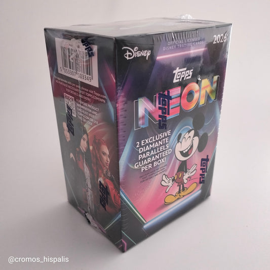 Topps Disney Neon 2026 value box 35 total cards
