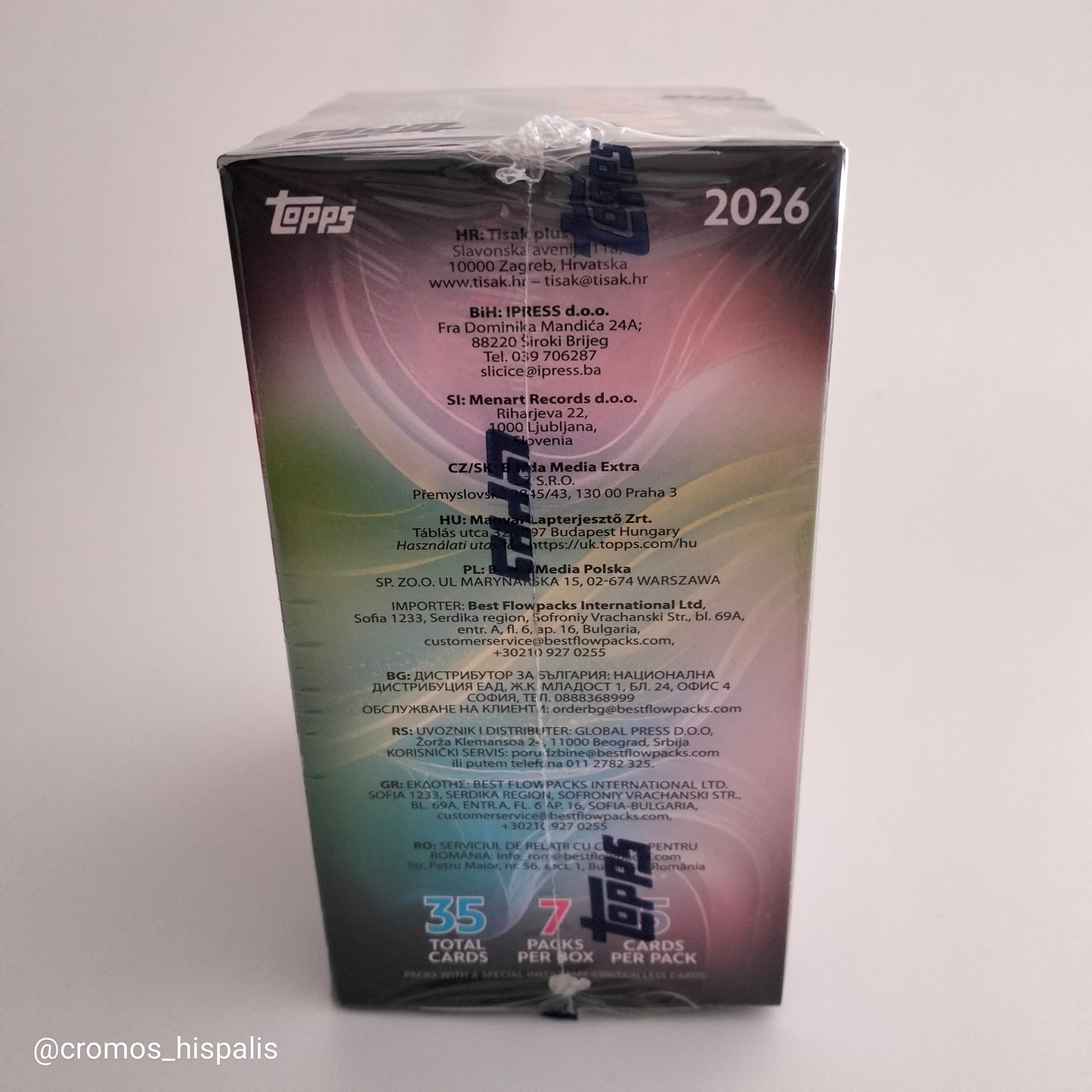 Topps Disney Neon 2026 value box 35 total cards