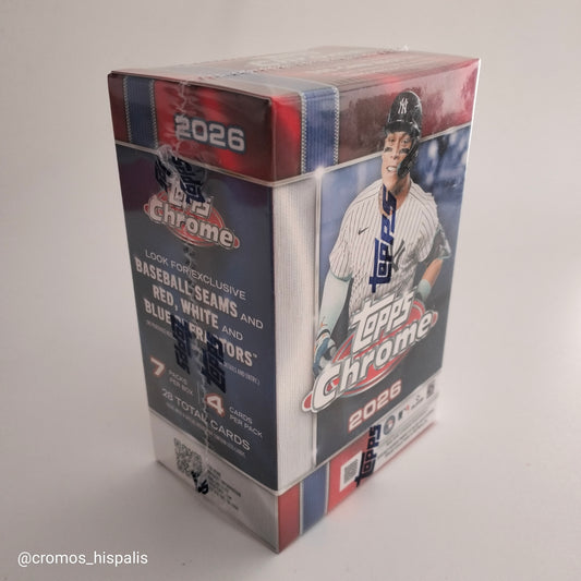 Topps MLB Chrome 2026 Value Box 28 total cards