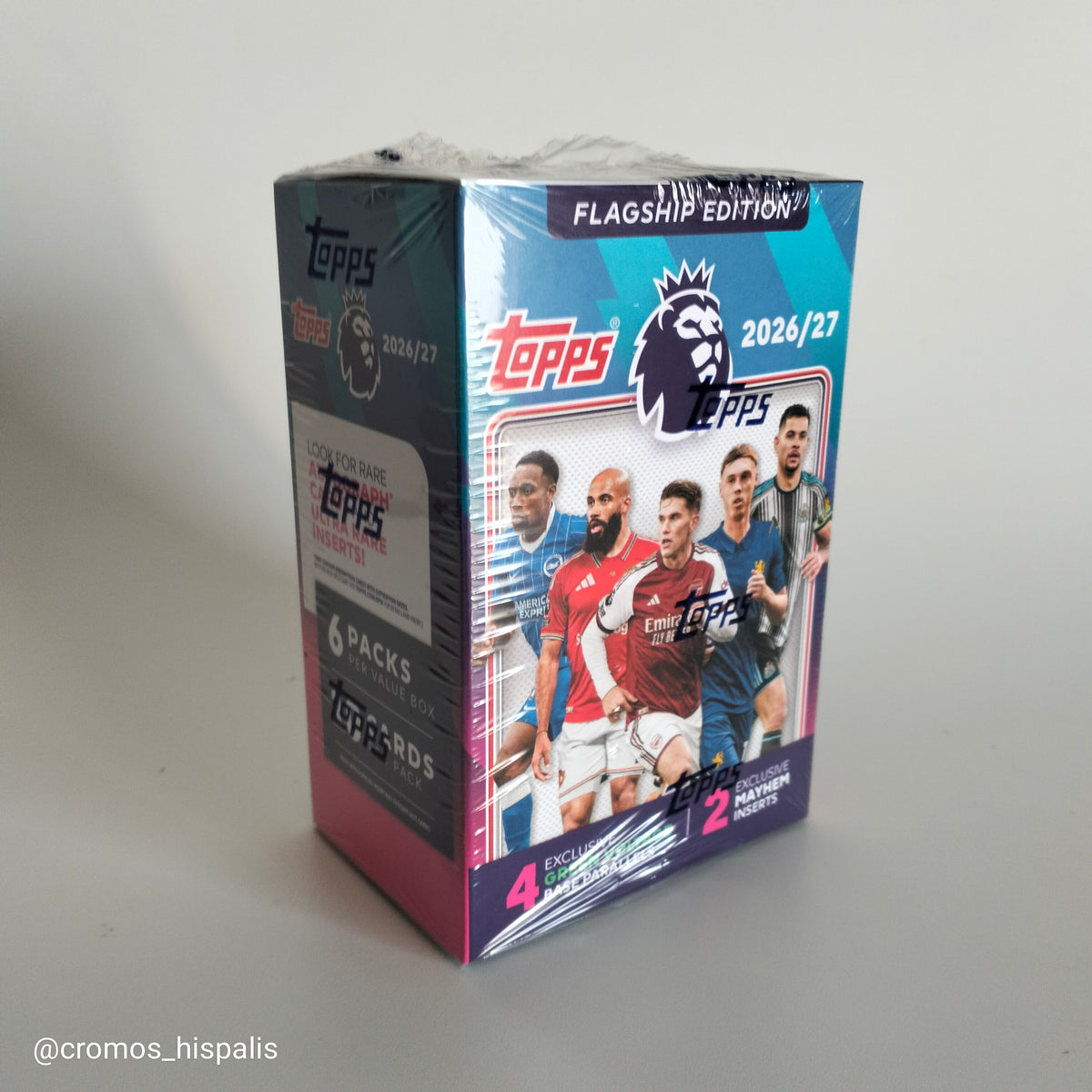 Topps Premier League Flagship 2026-27 value box 60 total cards