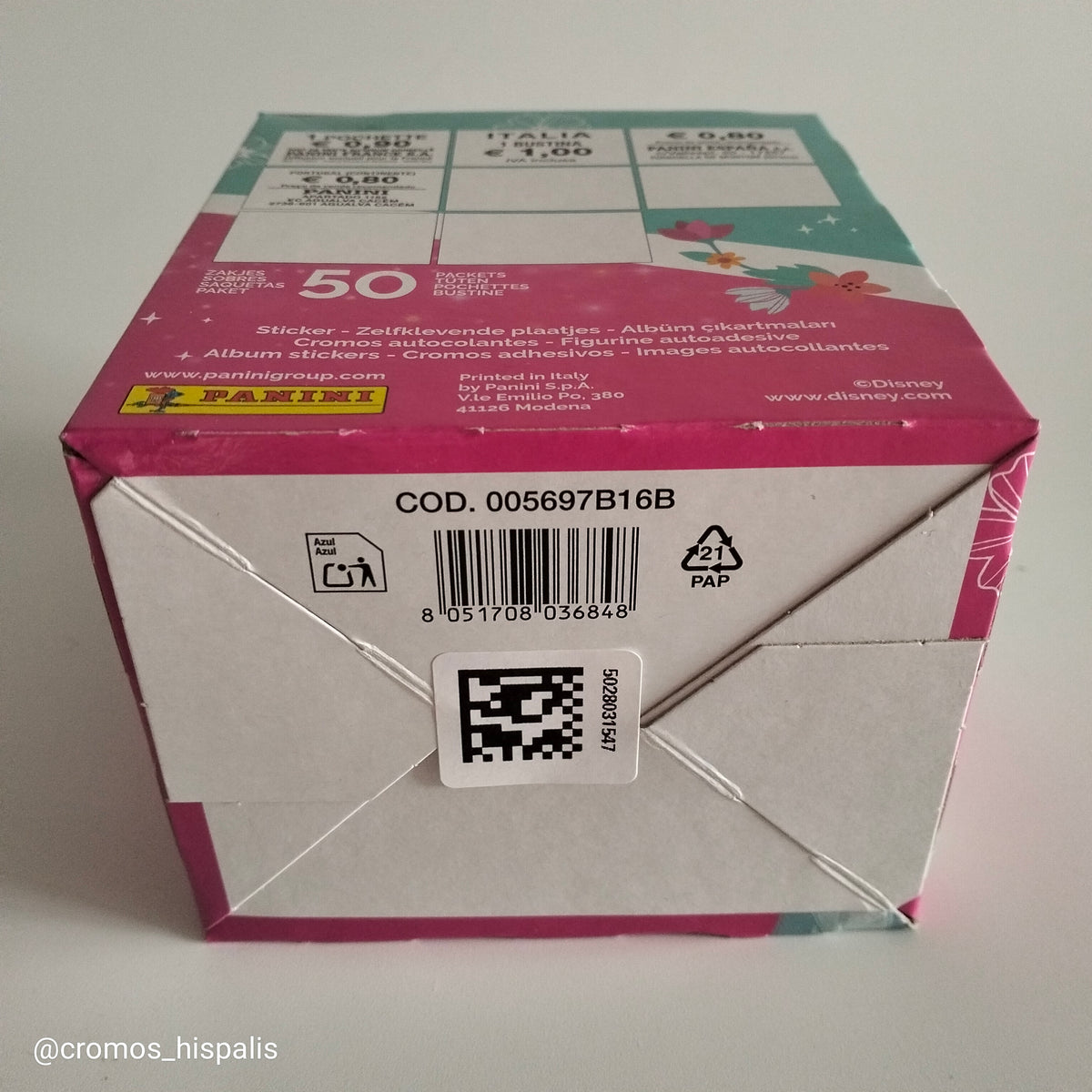 Panini Disney Princesas Un Dia de Princesa caja 50 sobres