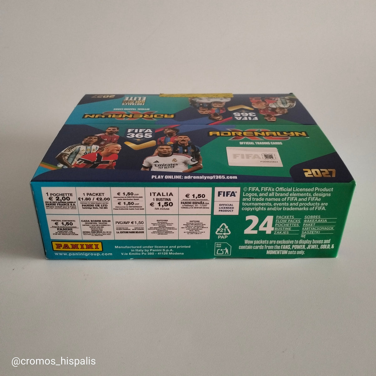 Panini Adrenalyn XL FIFA 365 2027 caja 24 sobres