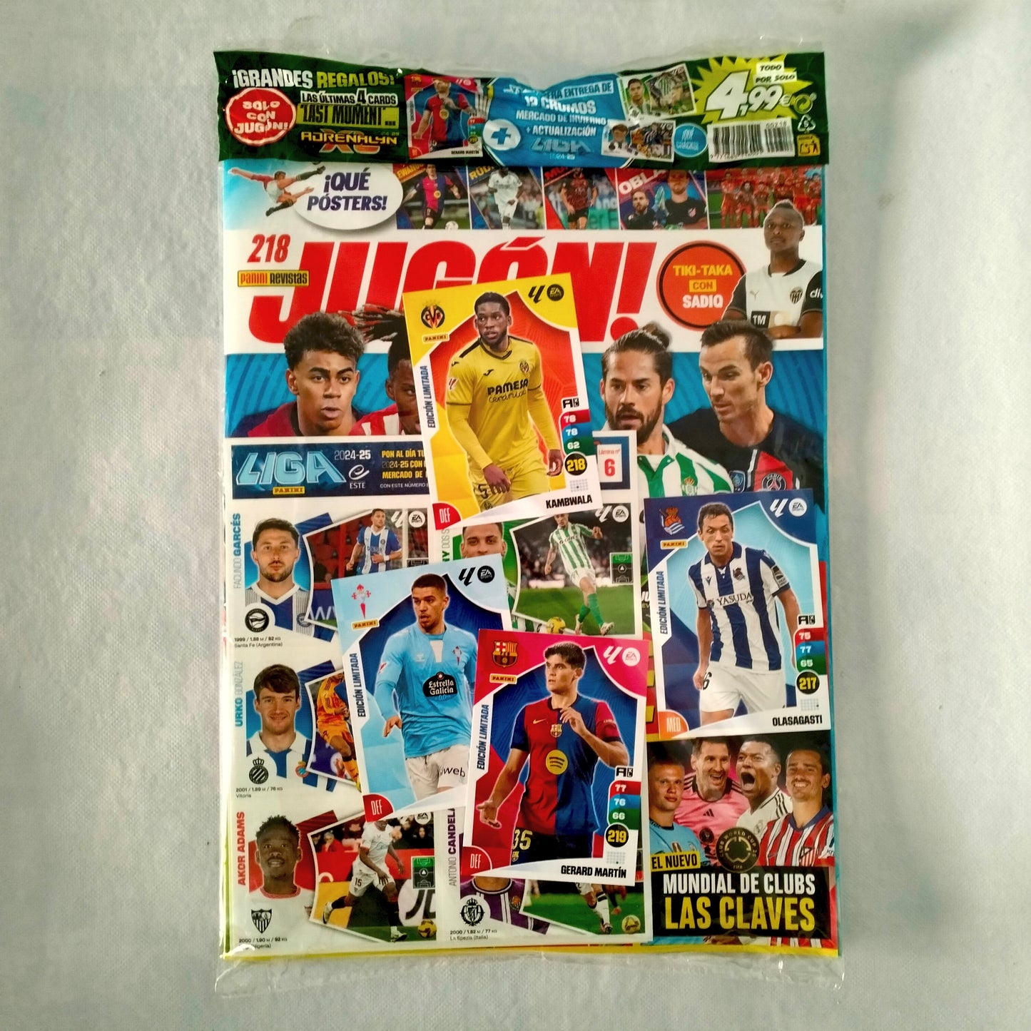 Panini Revista Jugon 218 (Mayo 2025)
