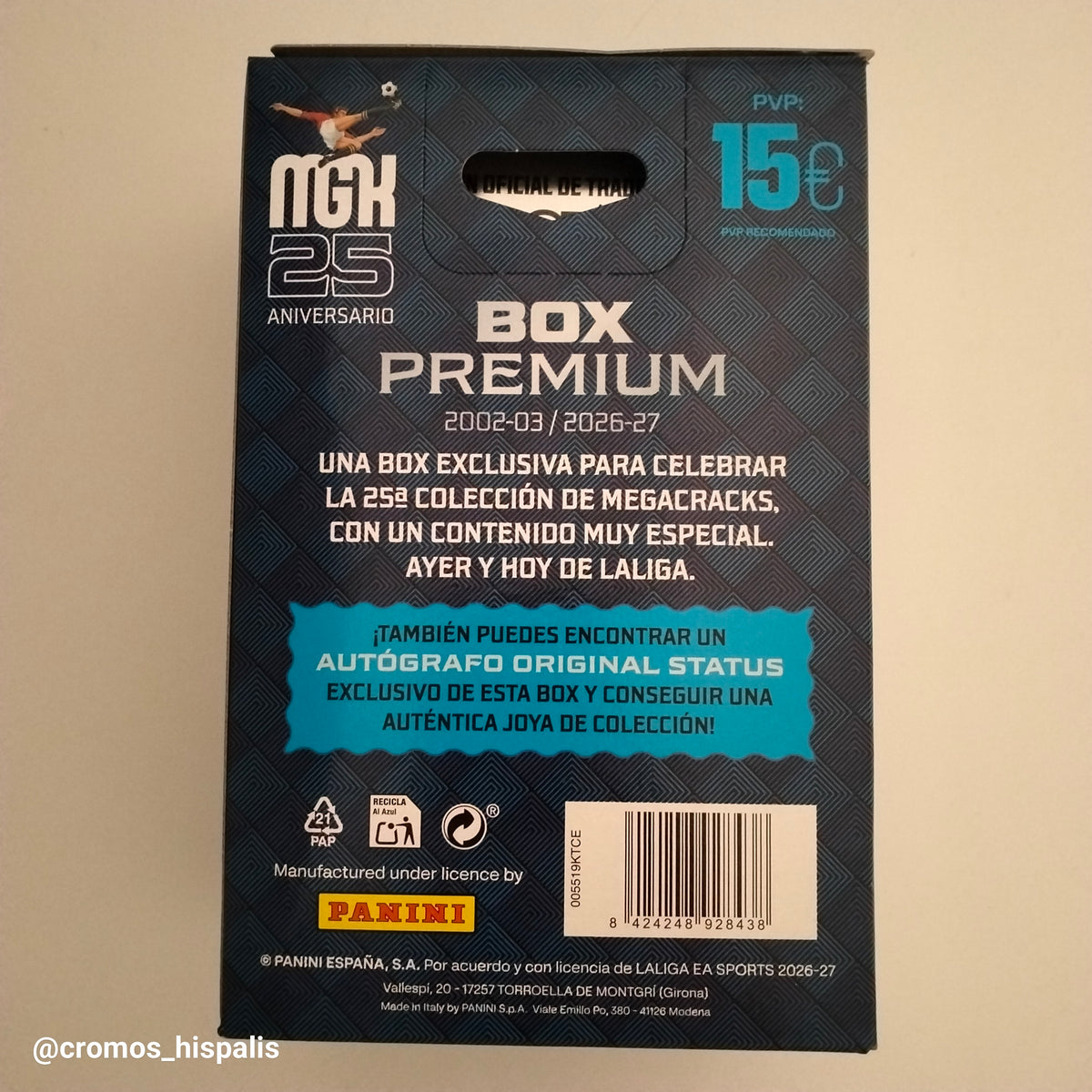 Panini Megacracks 2026-27 Box Premium 35 cards exclusivas
